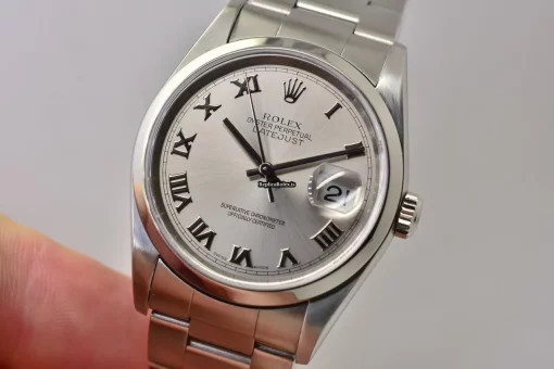 Offering Fake Rolex Datejust 16200 Automatic Movement 36mm Steel Case Mens/unisex Watch - Image 8