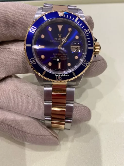 Recommend Fake Rolex Submariner Date 16613 Caliber 3135 Automatic Movement 40mm Gold/steel Case Mens/unisex Watch - Image 4