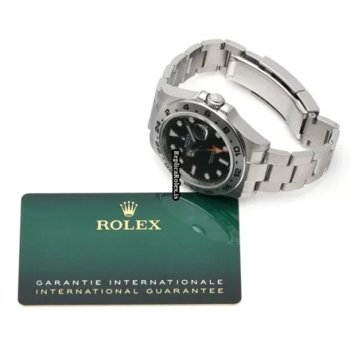 Great Imitation Rolex Explorer II 216570 Caliber 3187 Automatic Movement 42mm Steel Case Watch - Image 5