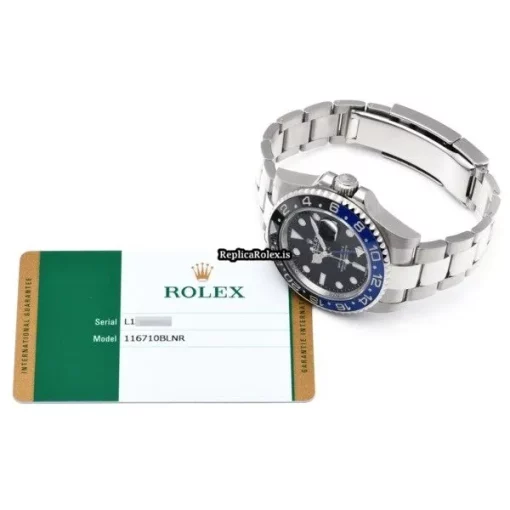 Reliable Replica Rolex Gmt-master II 116710blnr Caliber 3186 Automatic Movement 40mm Steel Case Watch - Image 5