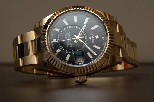 Appealing Replica Rolex Sky-dweller 326938 Caliber 9001 Automatic Movement 42mm Yellow Gold Case Mens/unisex Watch - Image 5