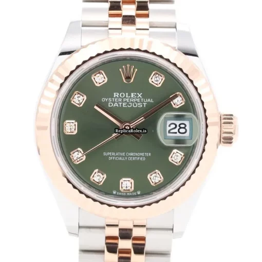 Suitable Replica Rolex Lady-datejust 279171g Caliber 2236 Automatic Movement 28mm Gold/steel Case Womens Watch - Image 2