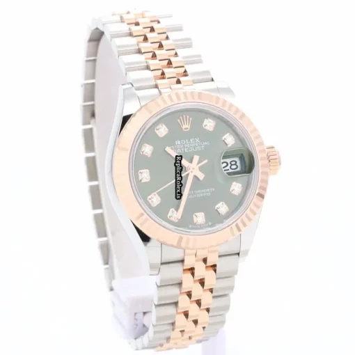 Suitable Replica Rolex Lady-datejust 279171g Caliber 2236 Automatic Movement 28mm Gold/steel Case Womens Watch - Image 8