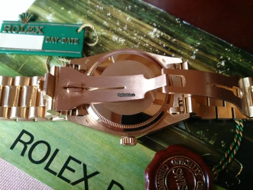 Defect Fake Rolex Day-date 36 18038 Automatic Movement Yellow Gold Case Mens/unisex Watch - Image 10