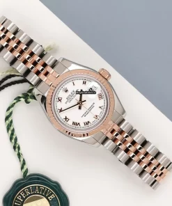 Top Fake Rolex Lady-datejust 179171 Automatic Movement 26mm Gold/steel Case Watch