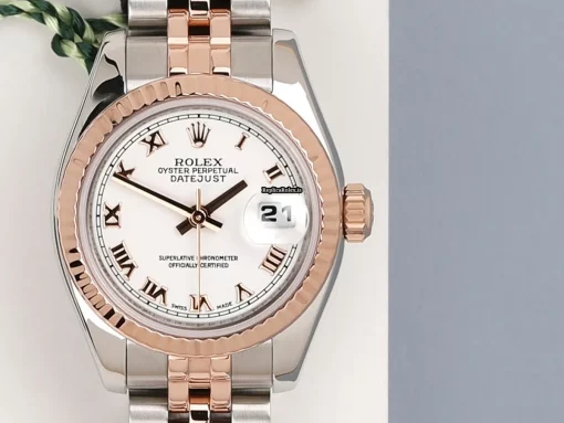 Top Fake Rolex Lady-datejust 179171 Automatic Movement 26mm Gold/steel Case Watch - Image 5
