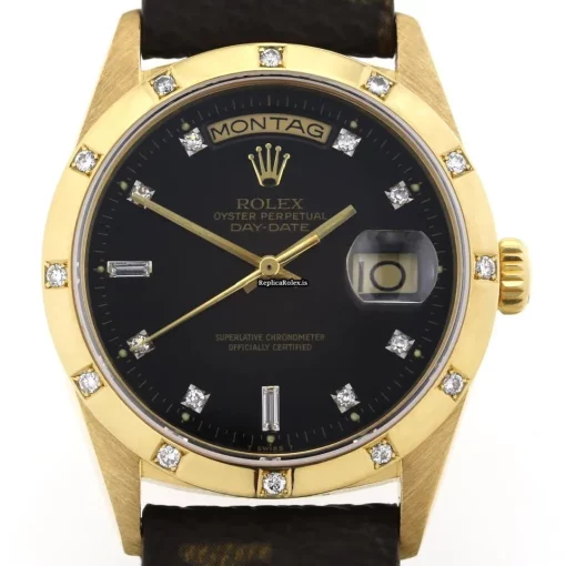 Ideal Replica Rolex Day-date 36 18038 Automatic Movement 36mm Yellow Gold Case Watch - Image 2