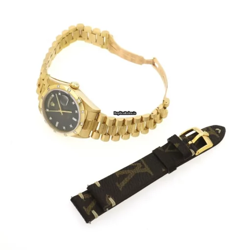 Ideal Replica Rolex Day-date 36 18038 Automatic Movement 36mm Yellow Gold Case Watch - Image 9