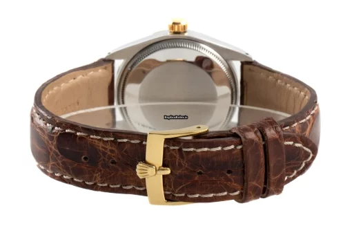 Neat Fake Rolex Air King 5501 Caliber 1570 Automatic Movement 34mm Gold/steel Case Mens/unisex Watch - Image 10