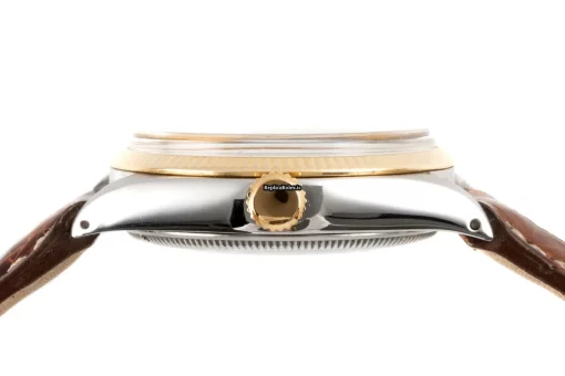 Neat Fake Rolex Air King 5501 Caliber 1570 Automatic Movement 34mm Gold/steel Case Mens/unisex Watch - Image 9