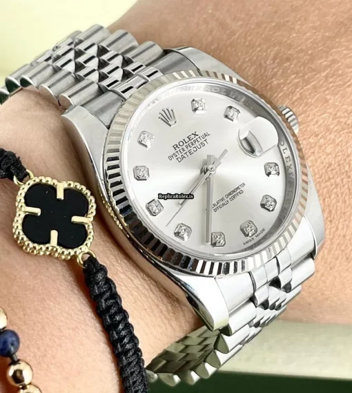 Defect Fake Rolex Datejust 116234 Caliber 3135 Automatic Movement 36mm Steel Case Mens/unisex Watch