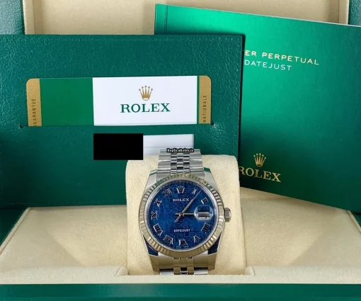 Affordable Replicas Rolex Datejust 116234 Caliber 3135 Automatic Movement 36mm White Gold Case Mens/unisex Watch - Image 2