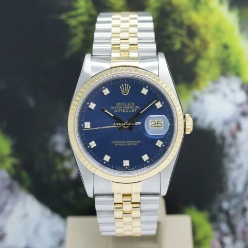 Marvellous Replica Rolex Datejust 16233 Caliber 3135 Automatic Movement 36x42mm Gold/steel Case Mens/unisex Watch - Image 3