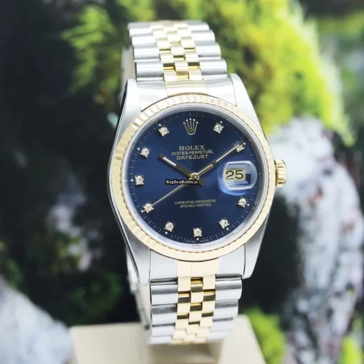 Marvellous Replica Rolex Datejust 16233 Caliber 3135 Automatic Movement 36x42mm Gold/steel Case Mens/unisex Watch - Image 7