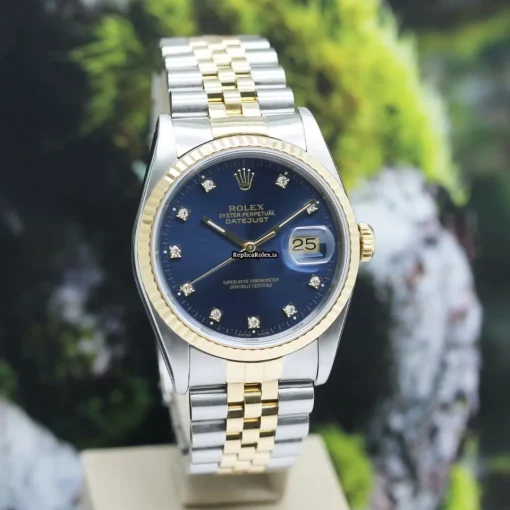 Marvellous Replica Rolex Datejust 16233 Caliber 3135 Automatic Movement 36x42mm Gold/steel Case Mens/unisex Watch - Image 8