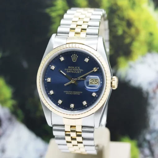 Marvellous Replica Rolex Datejust 16233 Caliber 3135 Automatic Movement 36x42mm Gold/steel Case Mens/unisex Watch - Image 9