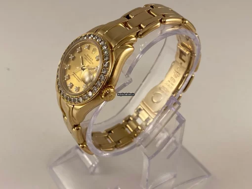 Terrific Replica Rolex Lady-datejust Pearlmaster 69298 Caliber 2135 Automatic Movement 29mm Yellow Gold Case Womens Watch - Image 2