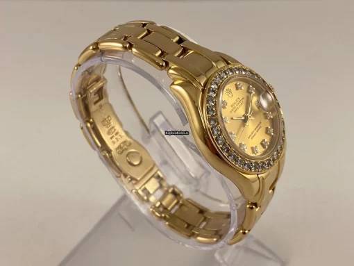 Terrific Replica Rolex Lady-datejust Pearlmaster 69298 Caliber 2135 Automatic Movement 29mm Yellow Gold Case Womens Watch - Image 3