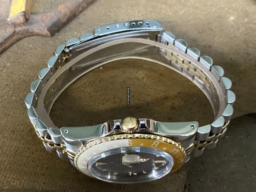Defect Replica Rolex Gmt-master 16753 Caliber 3075 Automatic Movement 40mm Gold/steel Case Mens/unisex Watch - Image 16