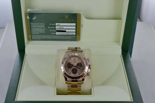 Trustworthy Fake Rolex Daytona 116505 Caliber 4130 Automatic Movement 40mm Rose Gold Case Mens/unisex Watch - Image 7