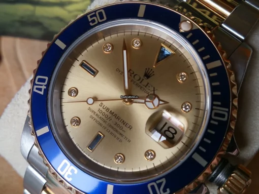 Special Replica Rolex Submariner Date 16613 Automatic Movement Gold/steel Case Watch
