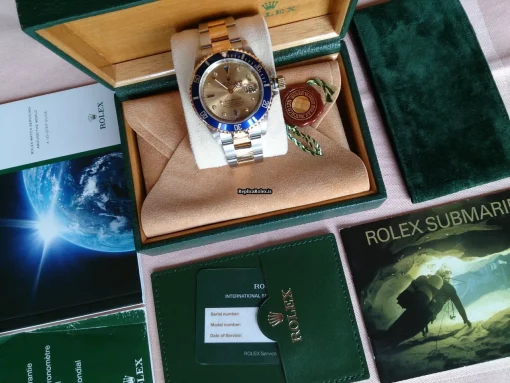 Special Replica Rolex Submariner Date 16613 Automatic Movement Gold/steel Case Watch - Image 15