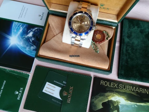 Special Replica Rolex Submariner Date 16613 Automatic Movement Gold/steel Case Watch - Image 16