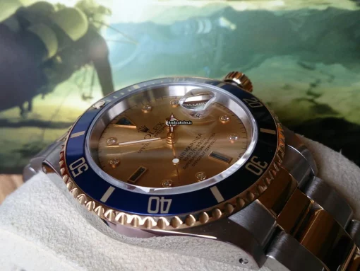 Special Replica Rolex Submariner Date 16613 Automatic Movement Gold/steel Case Watch - Image 6