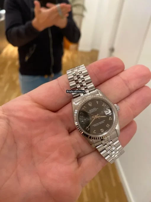 Affordable Replica Rolex Lady-datejust 68274 Caliber 2135 Automatic Movement 31x30mm Steel Case Womens Watch - Image 7