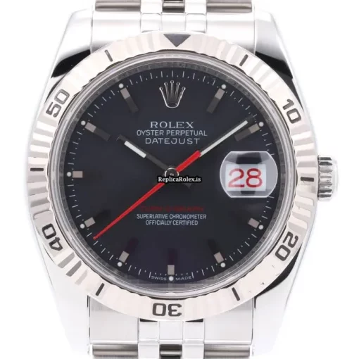 Lovely Imitation Rolex Datejust Turn-o-graph 116264 Automatic Movement 36mm Gold/steel Case Mens/unisex Watch - Image 2