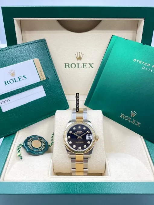 Swiss Copy Rolex Lady-datejust 178273 Caliber 2235 Automatic Movement 31mm Steel Case Womens Watch - Image 2