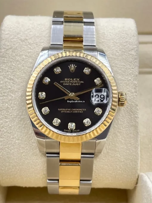 Swiss Copy Rolex Lady-datejust 178273 Caliber 2235 Automatic Movement 31mm Steel Case Womens Watch - Image 3