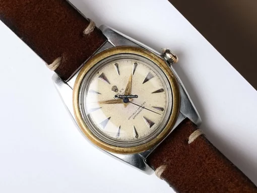 Neat Copies Rolex Bubble Back 5010 Automatic Movement 31mm Gold/steel Case Watch