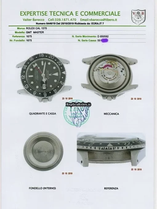 Great Copy Rolex Gmt-master 1675 Automatic Movement 40mm Steel Case Watch - Image 6