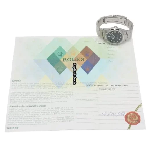 Stylish Replica Rolex Explorer 114270 Caliber 3130 Automatic Movement 36mm Steel Case Watch - Image 5