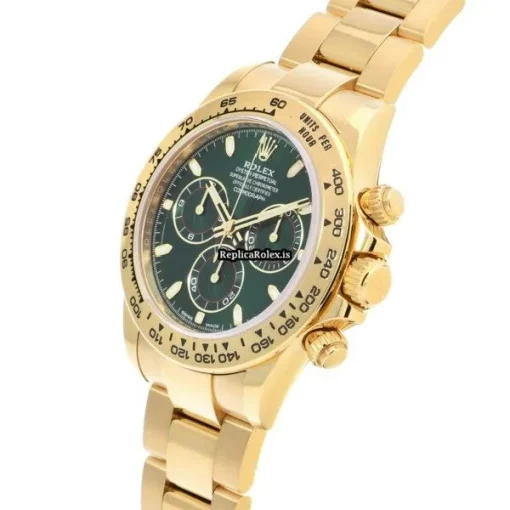 Neat Clone Rolex Daytona 116508 Caliber 4130 Automatic Movement 40mm Yellow Gold Case Watch - Image 2