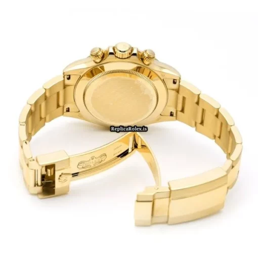 Neat Clone Rolex Daytona 116508 Caliber 4130 Automatic Movement 40mm Yellow Gold Case Watch - Image 4
