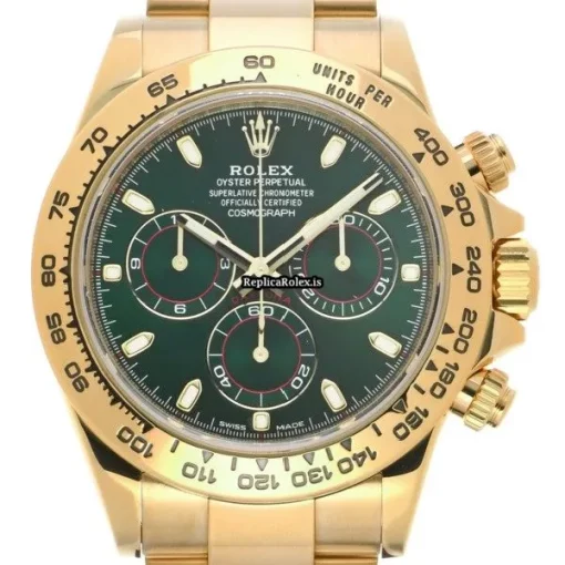 Neat Clone Rolex Daytona 116508 Caliber 4130 Automatic Movement 40mm Yellow Gold Case Watch - Image 6