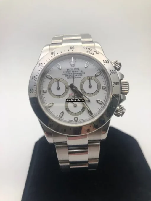 Trustworthy Knockoff Rolex Daytona 116520 Caliber 4130 Automatic Movement 40mm Steel Case Mens/unisex Watch - Image 8