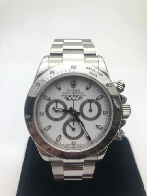 Trustworthy Knockoff Rolex Daytona 116520 Caliber 4130 Automatic Movement 40mm Steel Case Mens/unisex Watch - Image 9