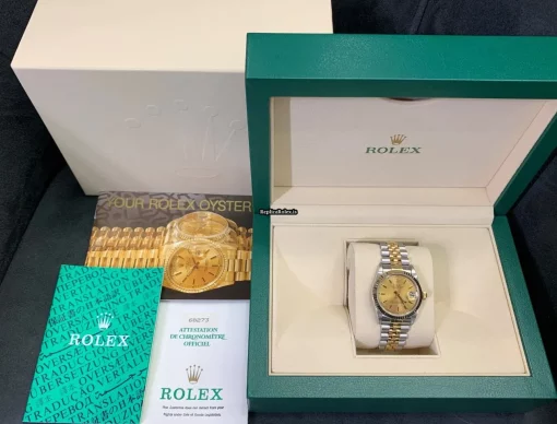 1:1 Replica Rolex Lady-datejust 68273 Caliber 2135 Automatic Movement 31mm Gold/steel Case Womens Watch - Image 8