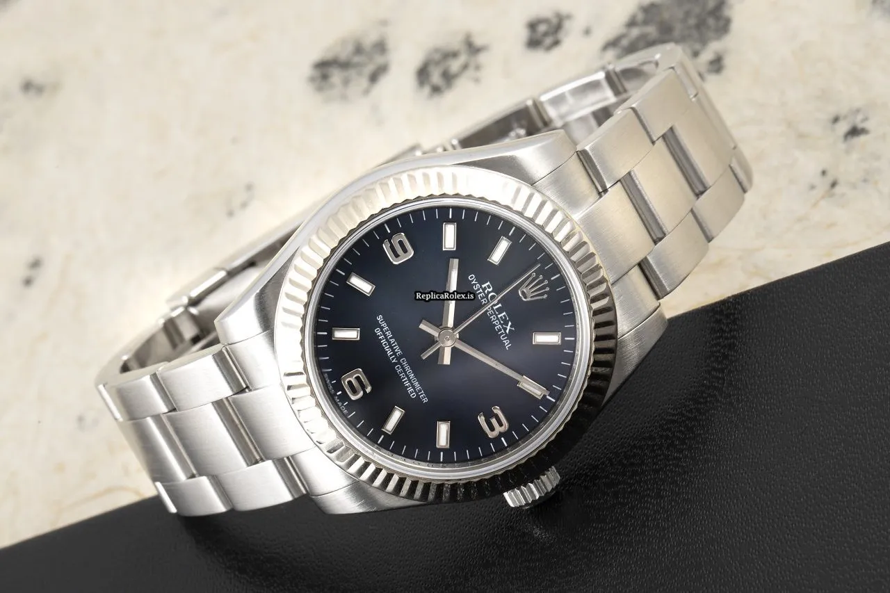 Fine Replica Rolex Oyster Perpetual 31 177234 Caliber 2231 Automatic Movement 31mm Gold/steel Case Womens Watch - Image 3