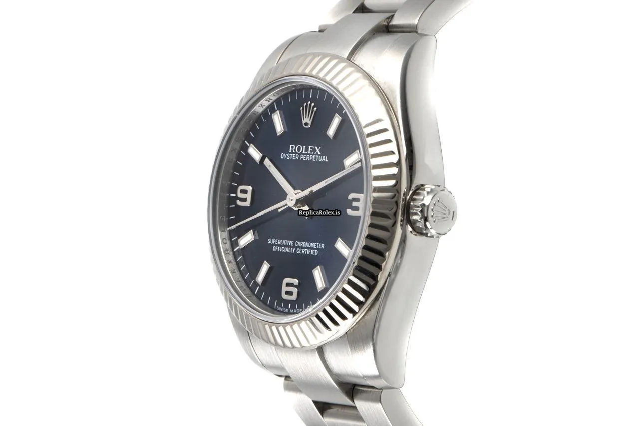 Fine Replica Rolex Oyster Perpetual 31 177234 Caliber 2231 Automatic Movement 31mm Gold/steel Case Womens Watch - Image 5