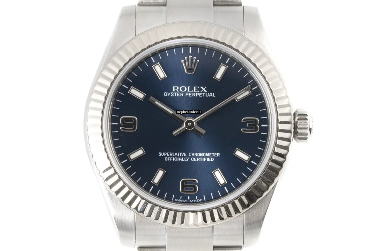 Fine Replica Rolex Oyster Perpetual 31 177234 Caliber 2231 Automatic Movement 31mm Gold/steel Case Womens Watch - Image 7