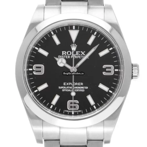 Luxury Replica Rolex Explorer 214270 Caliber 3132 Automatic Movement 39mm Steel Case Watch - Image 6