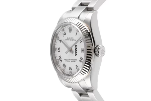 Distinctive Knockoff Rolex Oyster Perpetual 31 177234 Caliber 2231 Automatic Movement 31mm Gold/steel Case Womens Watch - Image 5