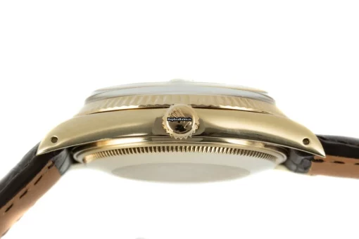 Popular Replica Rolex Oyster Perpetual Date 15007 Caliber 3035 Automatic Movement 34mm Yellow Gold Case Mens/unisex Watch - Image 9