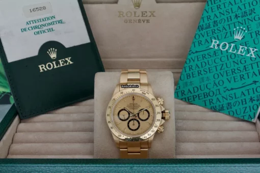 Affordable Fakes Rolex Daytona 16528 Caliber 4030 Automatic Movement 40mm Yellow Gold Case Mens/unisex Watch