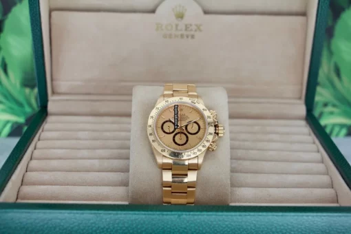 Affordable Fakes Rolex Daytona 16528 Caliber 4030 Automatic Movement 40mm Yellow Gold Case Mens/unisex Watch - Image 2
