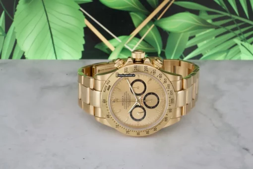 Affordable Fakes Rolex Daytona 16528 Caliber 4030 Automatic Movement 40mm Yellow Gold Case Mens/unisex Watch - Image 3